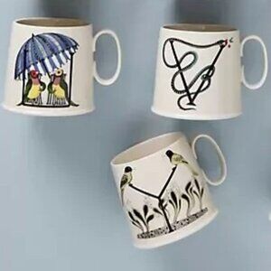 Florence Balducci  Anthropologie Alphabet Mug Y V NWT